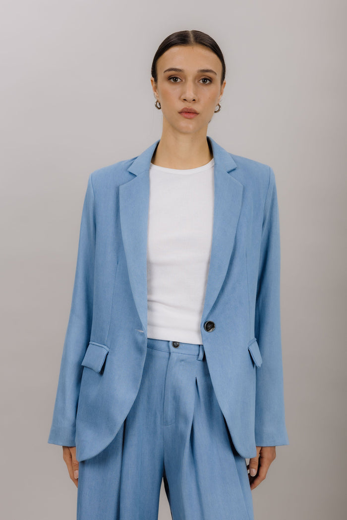 Urban Pioneers Female Tharia Blazer BLAZER LIGHT BLUE