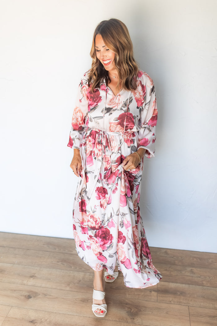 The Elle Floral Maxi Dress - One Eleven Olive Boutique