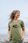 Tod Maffin's Stand With Canada - Women's Eco Tee - Heather Army