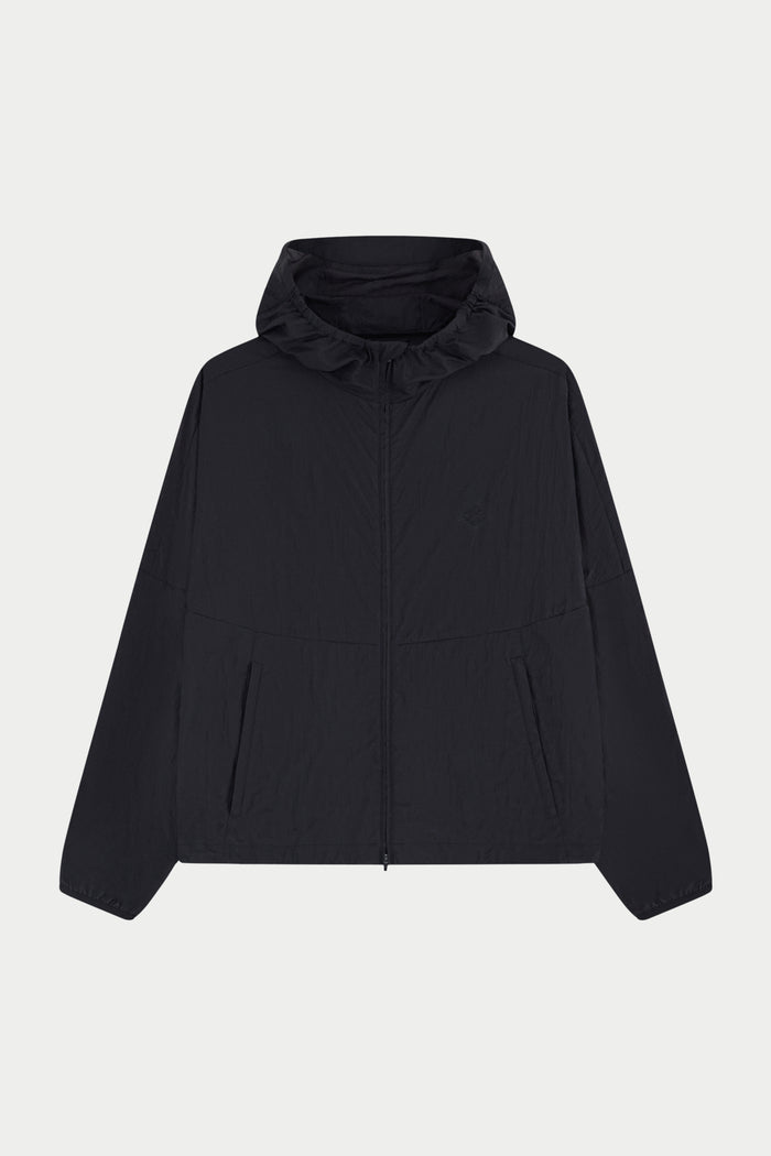 TRANSLUCENT WINDBREAKER - BLACK