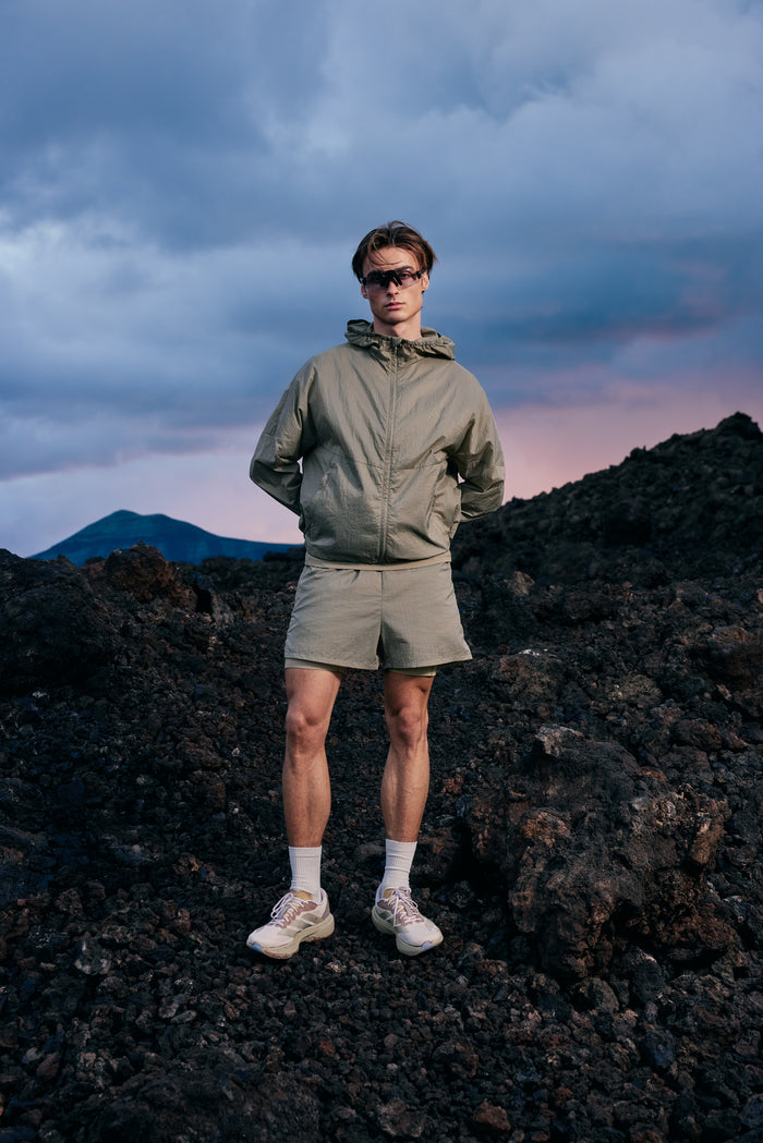TRANSLUCENT WINDBREAKER - KHAKI
