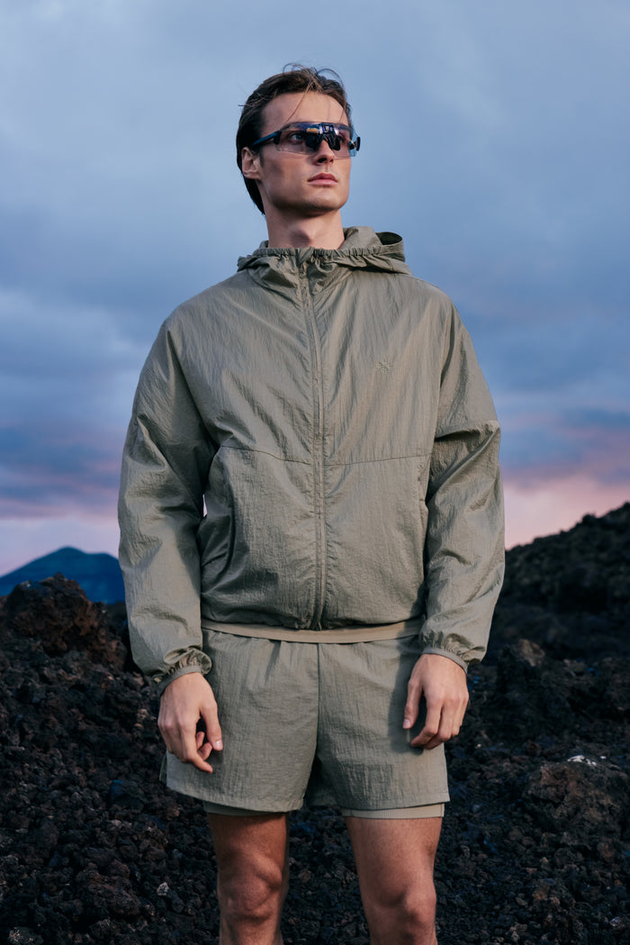 TRANSLUCENT WINDBREAKER - KHAKI