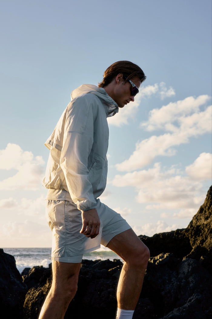 TRANSLUCENT WINDBREAKER - WHITE