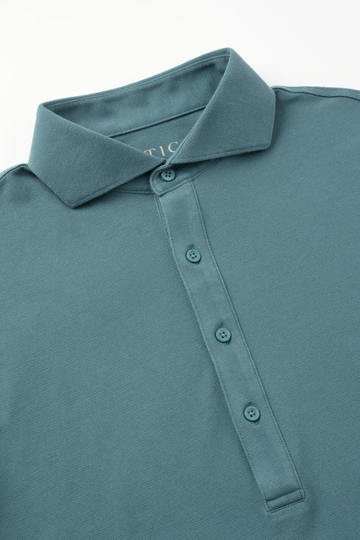 Dress Collar Performance Polo - Turquoise - Atica Man