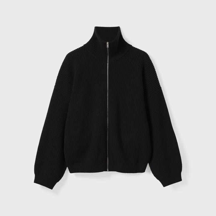 Vonarstræti Zipped Wool Sweater