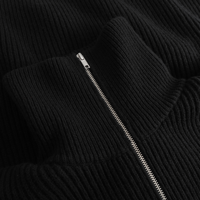 Vonarstræti Zipped Wool Sweater