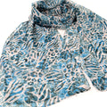 Walk On The Wild Side Scarf - Teal (50x180cm) - Exclusive Design