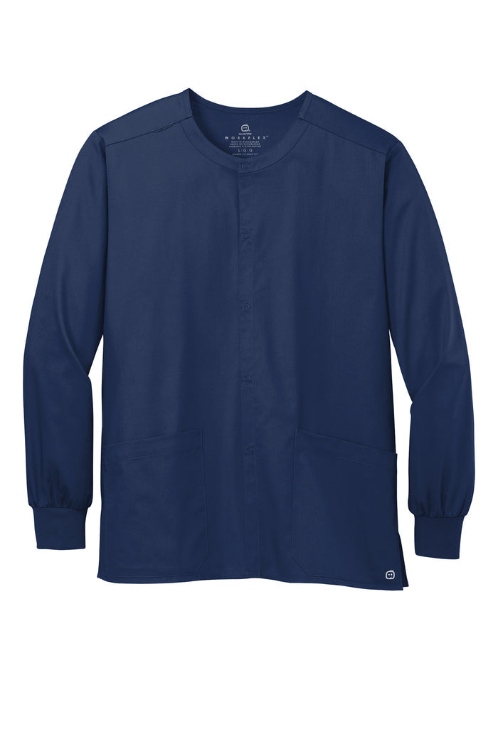 Wink® Unisex WorkFlex Snap-Front Scrub Jacket | WW3080 - The Lemon Print & Design Studio