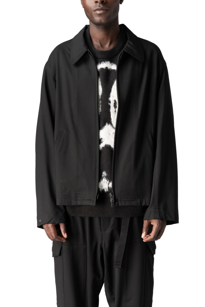 Wool tailored blouson