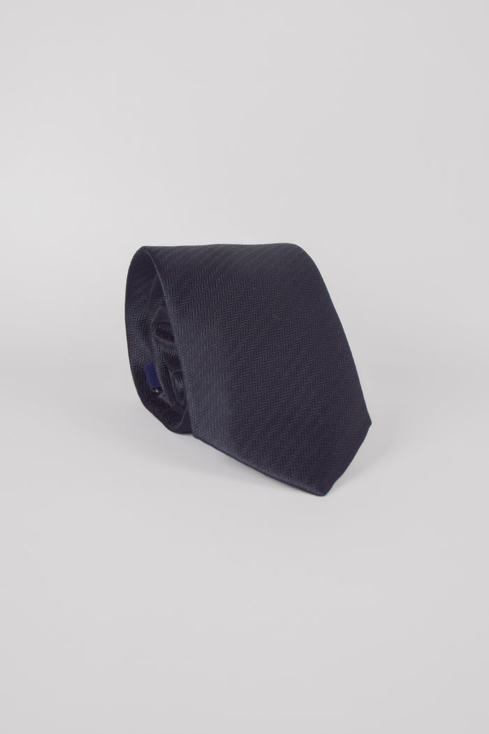 Woven Tie | Pure Silk |  Herringbone Pattern - Atica Man