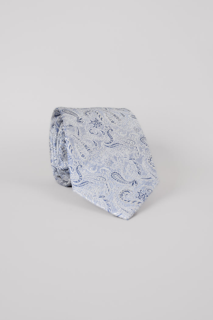 Woven Tie | Pure Silk |  Paisley Jacquard Pattern - Atica Man