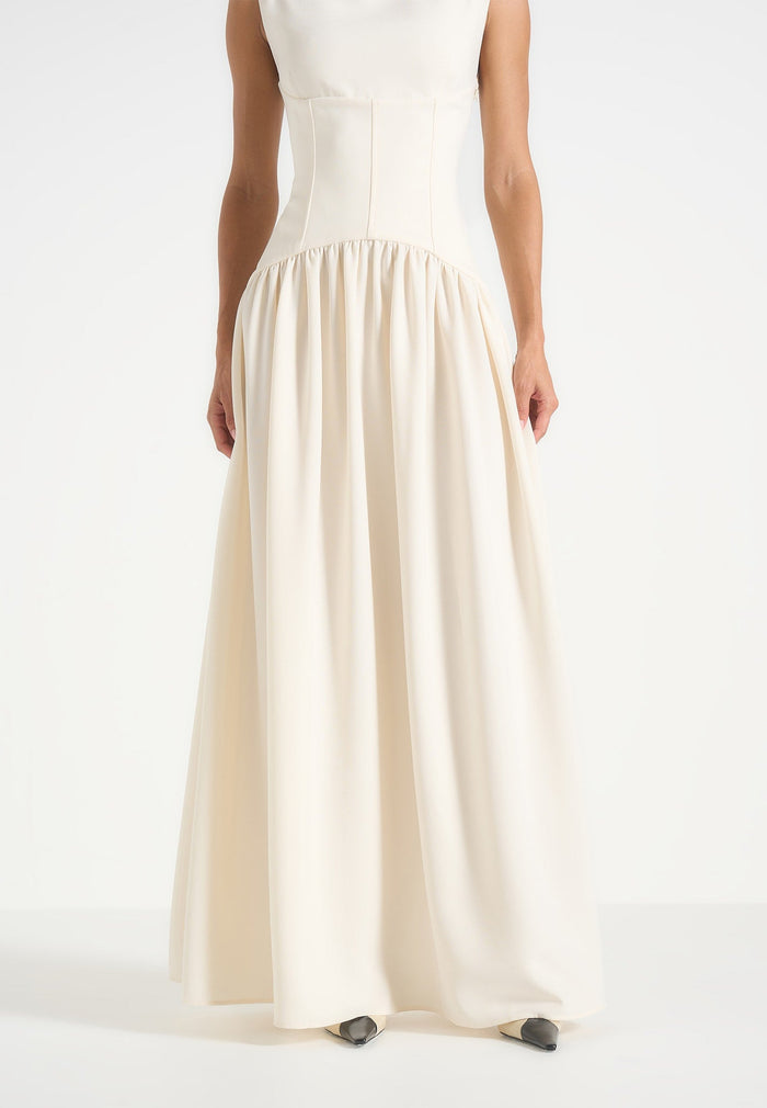 paige-boat-neck-corset-dress-cream