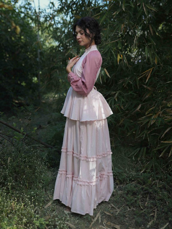 Zuphlas Dress - Pink Cotton - OurDve
